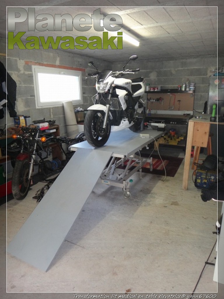 Forum Kawasaki - Les tutoriels - [tuto]fabriquer sa table elevatrice moto  motorisé pour pas cher!