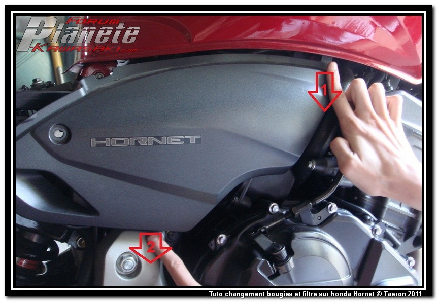 Forum Kawasaki - Les tutoriels - [Tuto Honda CB600F Hornet] Changement  bougies et filtre à air